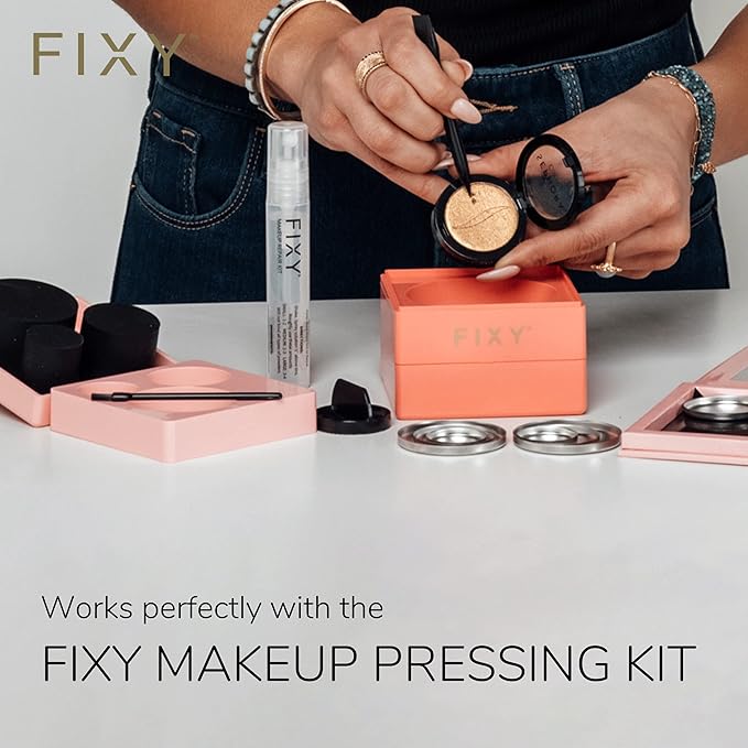 FIXY Makeup Repair Spray - Revive & Restore Pressed Powders, Eyeshadow, Blush, Bronzers & Highlighter | Retains Color | 4oz Vegan Solution, Fragrance-Free, Paraben-Free-BrightBean Baby