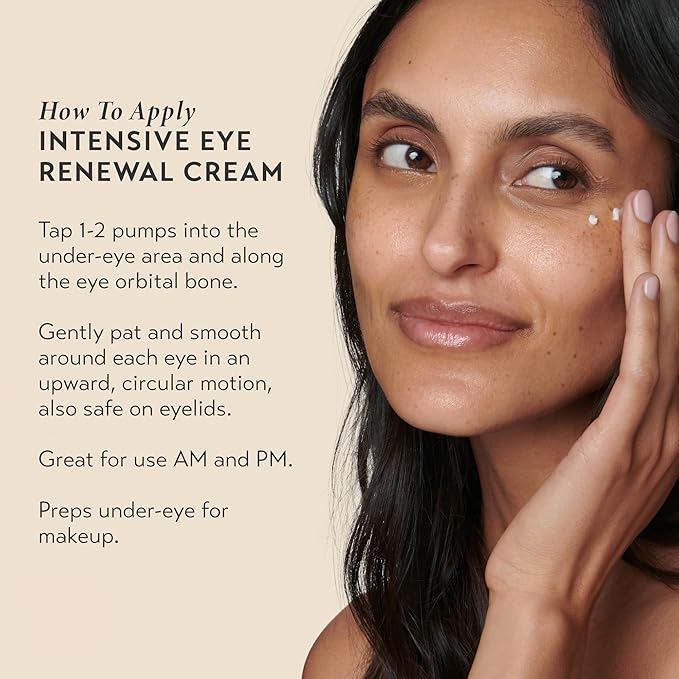 SHANI DARDEN Intensive Eye Renewal Cream, Hydrating Under Eye Cream for Dark Circles, Fine Lines, Wrinkles & Crows Feet with Niacinamide, Shea Butter & Ceramide, Crease-Free & Makeup-Ready, 0.50 fl oz-BrightBean Baby