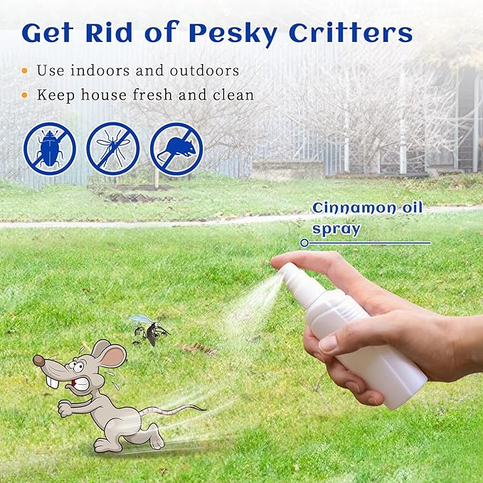 HIQILI Cinnamon Essential Oil for Spary, Diffuser, Garden and Kitchen - 100% Pure Natural - Indoor and Outdoor, 1.01 Fl Oz-BrightBean Baby