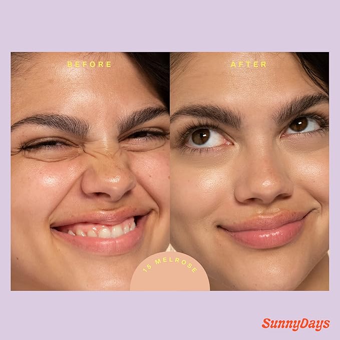 Tower 28 Beauty SunnyDays SPF 30 Tinted Mineral Sunscreen - For Sensitive Skin - 2-in-1 Facial Broad Spectrum UVA/UVB Protection + Foundation - Shade 15 MELROSE, 1 Fl Oz-BrightBean Baby