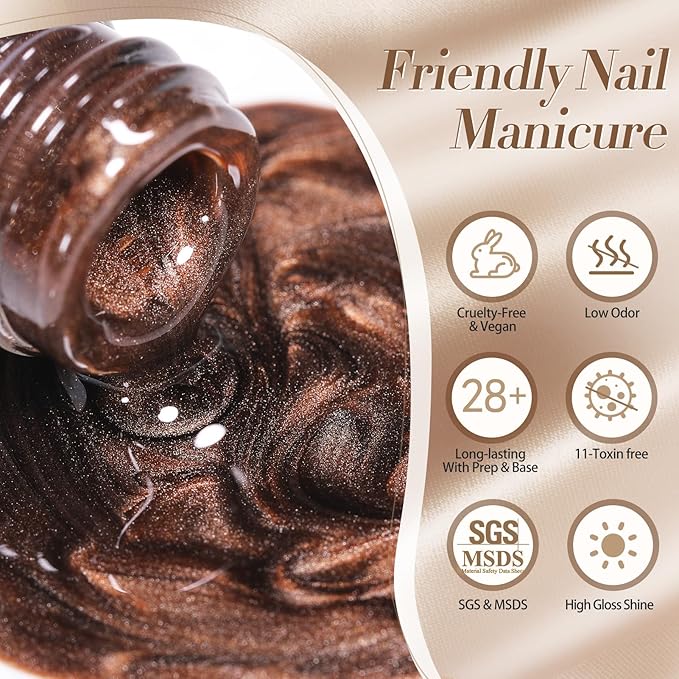 Born Pretty Cat Magnetic Eye Gel Nail Polish, Fall Winter Retro Cat Magnetic Gel, Pink Brown Blue Gray Green Magnetic Soak Off Nail Art Salon Manicure Home Gift 7ML 6PCS-BrightBean Baby