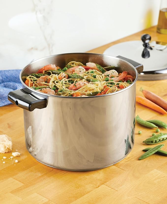 Farberware Classic Stainless Steel 8-Quart Stockpot with Lid - Silver