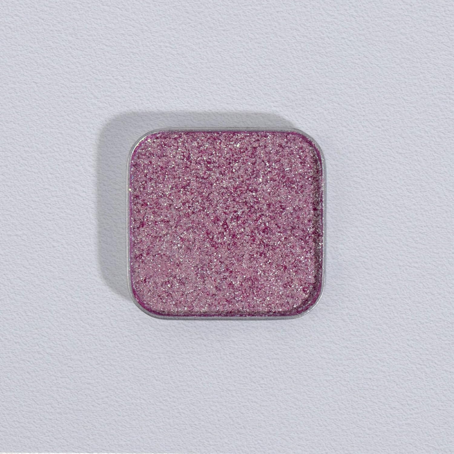 Chameleon Single Eyeshadow, Putty Texture, Glitter Multichrome, Iridescent Blue-Purple, High Pigment, Long-Lasting, Smudge-Proof, Square Single Pan, Fits Magnetic Palettes(Mystic Bloom)-BrightBean Baby