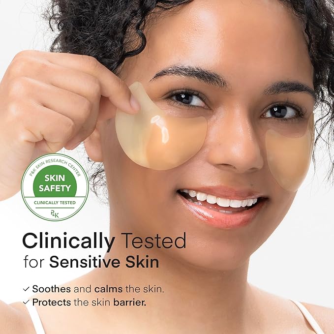 TEREZ & HONOR Vitamin C Eye Patches - 60 Pcs Korean Brightening & Hydrating Under Eye Masks with Tranexamic Acid, Caffeine, Hyaluronic Acid - Dark Circles, Puffiness & Wrinkles Hydrogel Treatment-BrightBean Baby