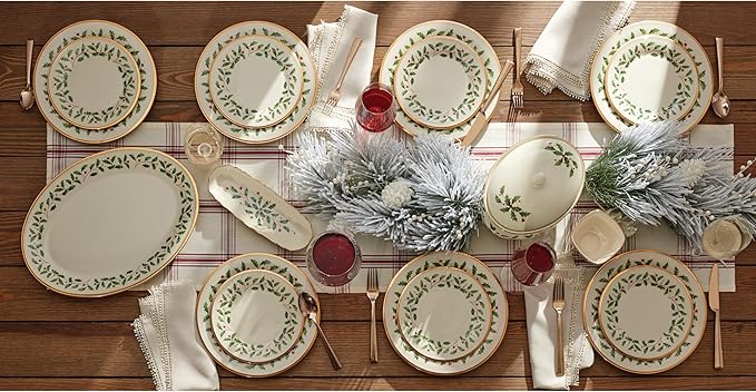 Lenox 146504000 Holiday Dinner Plate, Christmas Dinnerware