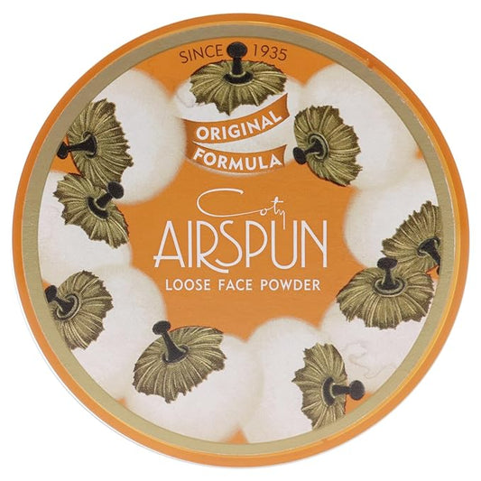 Coty Airspun Loose Face Powder 2.3 Ounce Honey Beige Light Peach Tone Loose Face Powder, for Setting or Foundation, Lightweight, Long Lasting, Pack of 1-BrightBean Baby