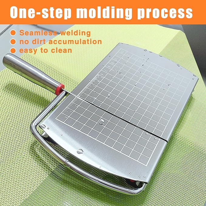 Cheese slicer, stainless steel multifunctional cheese slicer, suitable for cutting block cheese, butter, vegetables, sausages, bread