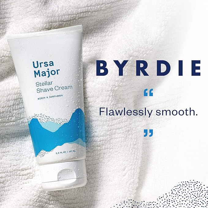 Ursa Major Natural Shave Cream | Non-irritating, Vegan and Cruelty-Free | Formulated for Men and Women | 5.3 ounces-BrightBean Baby