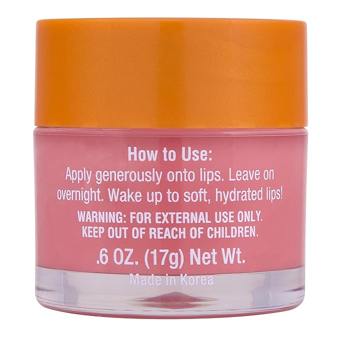 Tree Hut Strawberry Overnight Lip Mask | Leave on Overnight & Wake up to Soft, Hydrated Lips | Elevate your Self Care Routine | .6 oz.-BrightBean Baby