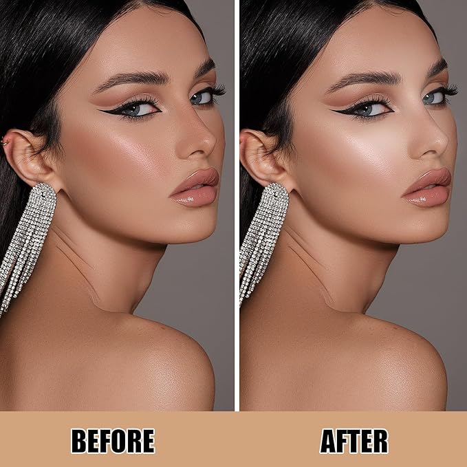 Gray Brown Contour Palette,Stereo Nose Side Shadow Matte Highlighting Shadow Finish Palette, Natural，Low Saturation Makeup Contour Face Palette