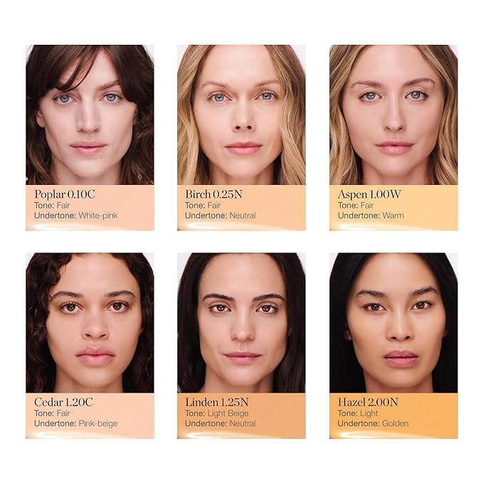 Ogee Complexion Perfecting Liquid Foundation - Lightweight Tinted Moisturizer For Face (Aspen 1.0W - Fair, Warm Undertones) - with Vitamin C & Jojoba Oil - Certified Organic & Made in USA-BrightBean Baby