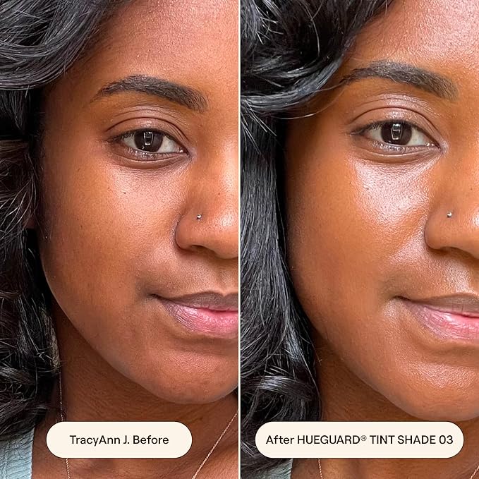 Live Tinted Hueguard Skin Tint SPF 50 - Tinted Mineral Sunscreen with Light-Medium Buildable Coverage With a Hydrating and Radiant Finish - Water and Sweat Resistant, 1.35 fl oz - Shade 03-BrightBean Baby