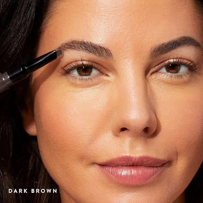 LAURA GELLER NEW YORK Sculpt-n-Stay Waterproof Brow Pencil & Gel- Dark Brown-BrightBean Baby