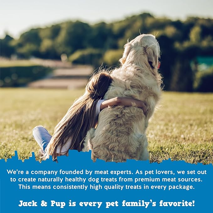 Jack&Pup 12" Bully Sticks Dog Chews | Odor Free Bully Sticks | Single Ingredient, All Natural Pizzle Sticks for Dogs (8oz, 5/6 Sticks)