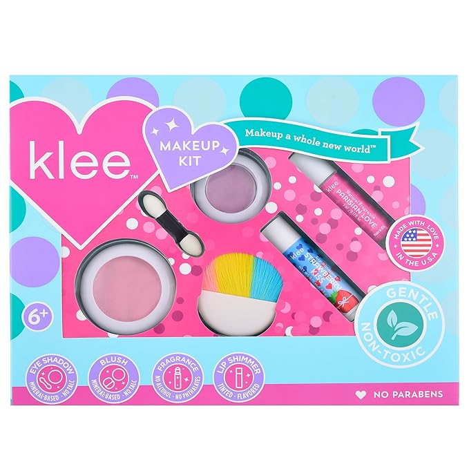 Luna Star Klee Mineral Makeup Kit. Gentle and Non-Toxic. Kid-Friendly. Made in USA. (Swirl of Glee)-BrightBean Baby