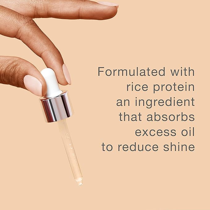 Neutrogena Shine Control Matte Booster Face Primer & Serum, Skin-Mattifying Serum-to-Primer with Rice Protein, Absorbs Excess Oil & Keeps Skin Shine Free, 1.0 fl. oz-BrightBean Baby