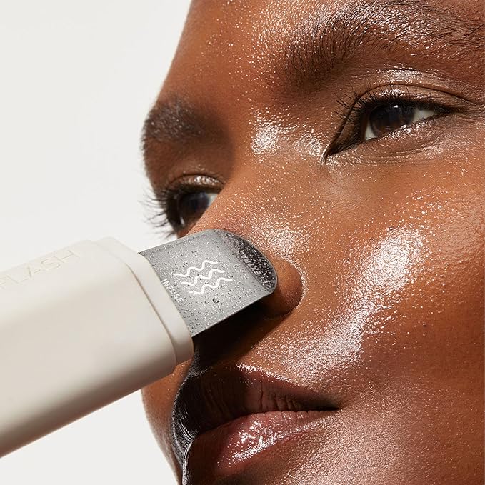 DERMAFLASH DERMAPORE+™ Ultrasonic 2-in-1 Pore Extractor and Serum Infuser, Stone-BrightBean Baby