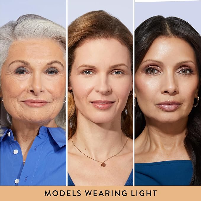 LAURA GELLER NEW YORK Baked Balance-n-Brighten Foundation with Kabuki Brush Makeup Set, Light-BrightBean Baby