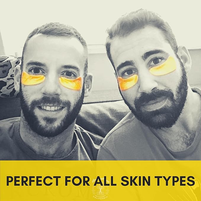 Under Eye Patches & Masks (18 Pairs) - All Natural Anti Aging Treatment for Bags, Puffiness, Wrinkles, & Dark Circles - 24K Gold, Collagen, Hyaluronic Acid, Hydrogel - Formulated in San Francisco-BrightBean Baby