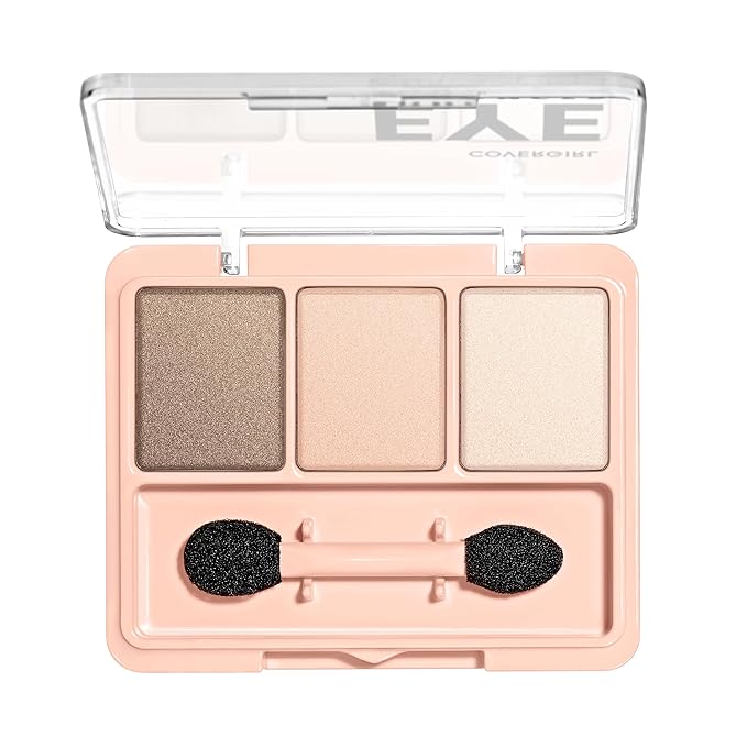COVERGIRL - Eye Enhancers 3-Kit Eyeshadow, silky, sheer formula, double ended applicator, 100% Cruelty-free-BrightBean Baby