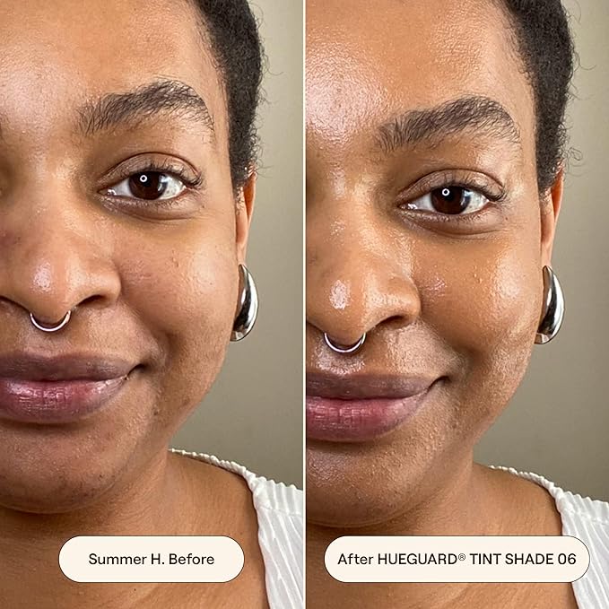 Live Tinted Hueguard Skin Tint SPF 50 - Tinted Mineral Sunscreen with Light-Medium Buildable Coverage With a Hydrating and Radiant Finish - Water and Sweat Resistant, 1.35 fl oz - Shade 06-BrightBean Baby