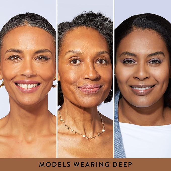 LAURA GELLER NEW YORK Baked Balance-n-Brighten Foundation with Kabuki Brush Makeup Set, Deep-BrightBean Baby