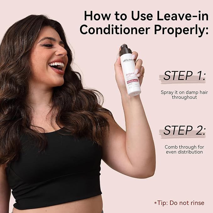 ALFHEIM Argan+ Repairing Leave-In Conditioner | Lightweight Hair Detangler & Anti-Frizz Spray | Moisturizing & Nourishing with Argan Oil, Keratin, Niacinamide | For Dry, Damaged, Frizzy Hair | 5.4 oz-BrightBean Baby