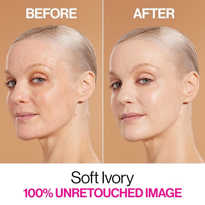wet n wild Bare Focus Skin Tint, 5% Niacinamide Enriched, Buildable Sheer Lightweight Coverage, Natural Radiant Finish, Hyaluronic & Vitamin Hydration Boost, Cruelty-Free & Vegan - Soft Ivory-BrightBean Baby