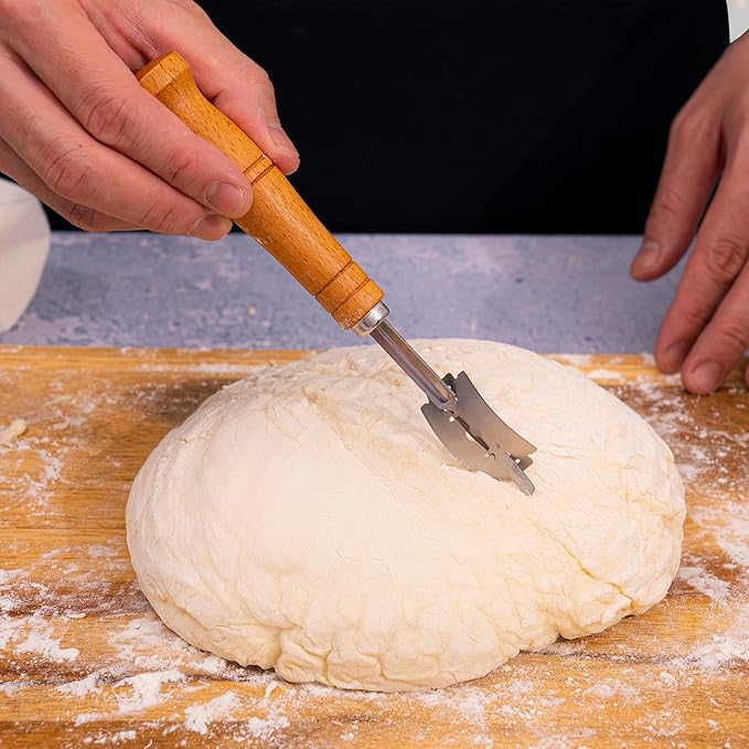 Banneton Bread Proofing Basket, Set 2 Size Sourdough Starter Kit, Sourdough Bread Baking Supplies, Bread Making Supplies Tools (Ovan)