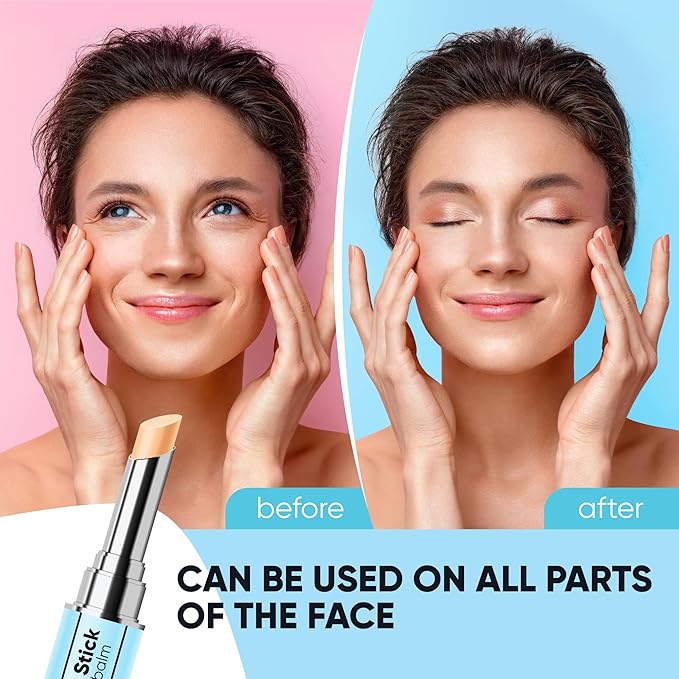 Retinol Eye Brightener Cream Stick, Vitamin C & E Enriched Under Eye Bags Care for Dark Circles, Puffiness & Anti-Aging, Hydrating Eye Balm for All Skin Types-BrightBean Baby