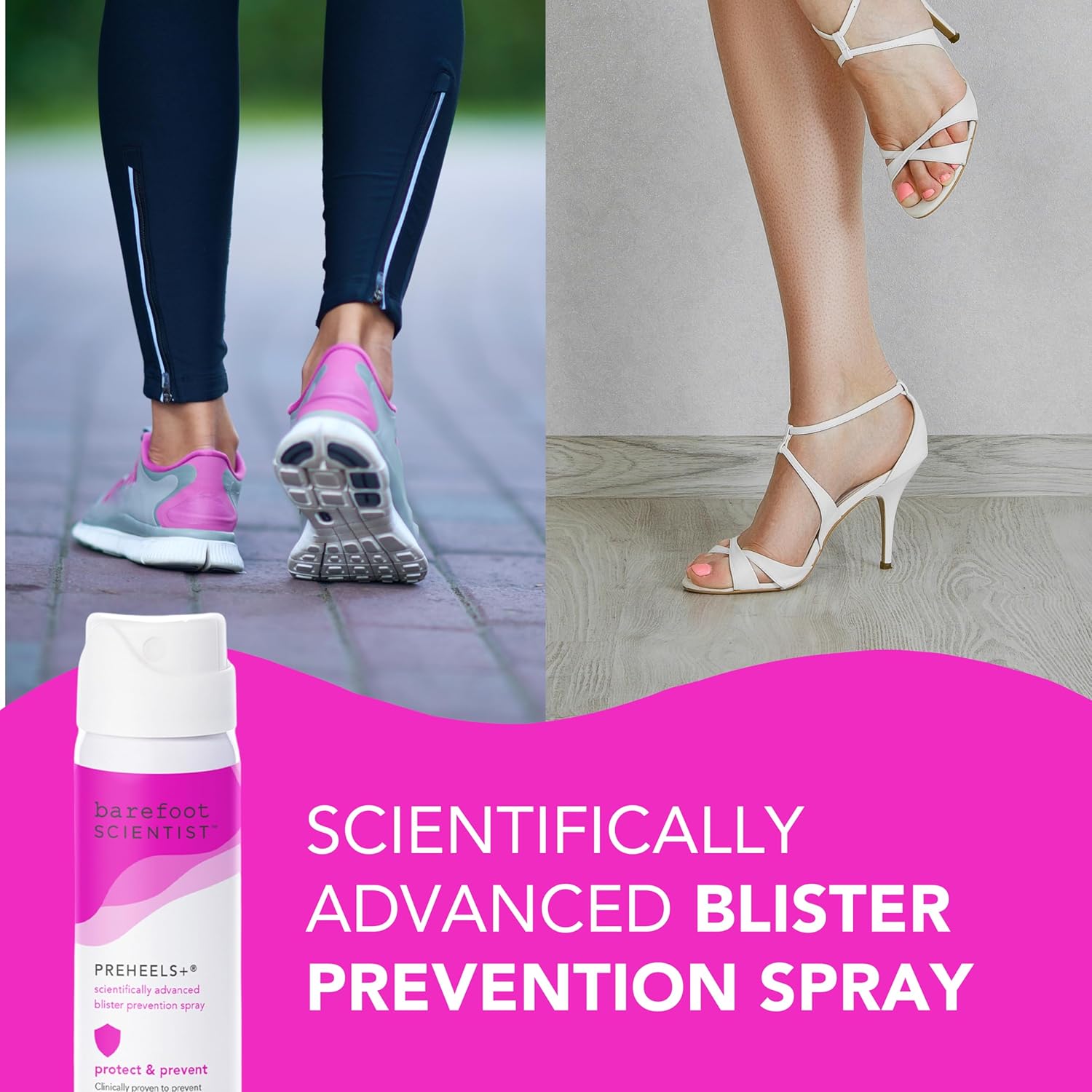 Barefoot Scientist PreHeels+ Blister Prevention Spray, Innovative Invisible Protective Barrier Against Blisters-BrightBean Baby