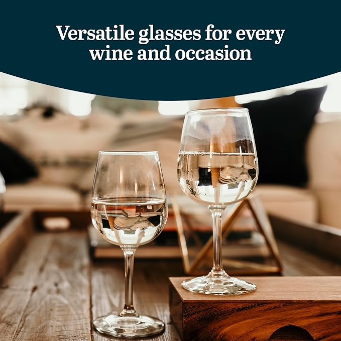 Libbey All-Purpose Wine Party Glasses, 12.75-ounce, Set of 12