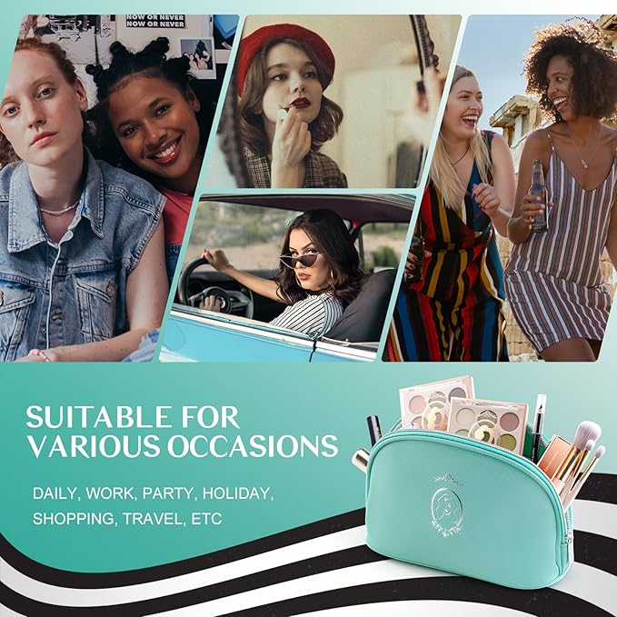 Color Nymph All In One Makeup Kit, Makeup Gift Set for Beginners Teenager Girls with Eyeshadow Palette Blush Lipstick Lip Pencil Eye Pencil Brush Mascara Portable Bag-BrightBean Baby