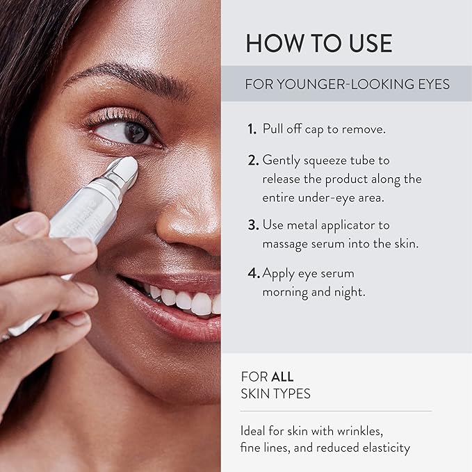 Lancer Skincare 3D Hyaluronic Eye Serum with Vitamin C Brightening Complex, Anti-Aging Eye Cream, 0.5 Fluid Ounces-BrightBean Baby