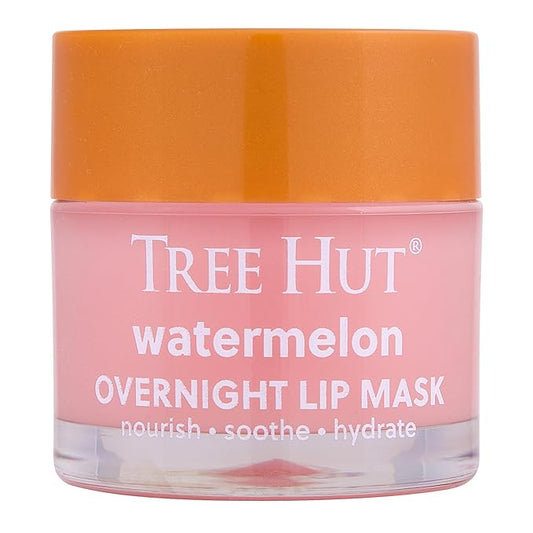 Tree Hut Watermelon Overnight Lip Mask | Leave on Overnight & Wake up to Soft, Hydrated Lips | Elevate your Self Care Routine | .6 oz.-BrightBean Baby