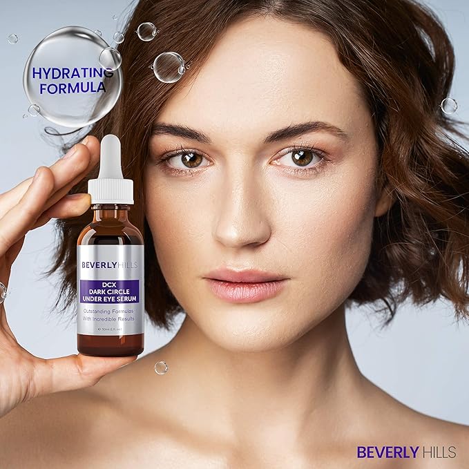Beverly Hills DCX Under Eye Serum for Wrinkles, Puffy Eyes and Dark Cirlces Treatment for All Skin Types | Anti Wrinkle Serum with Seaweed, Hyaluronic Acids & Peptides for Hydrated & Soft Skin, 30 mL-BrightBean Baby