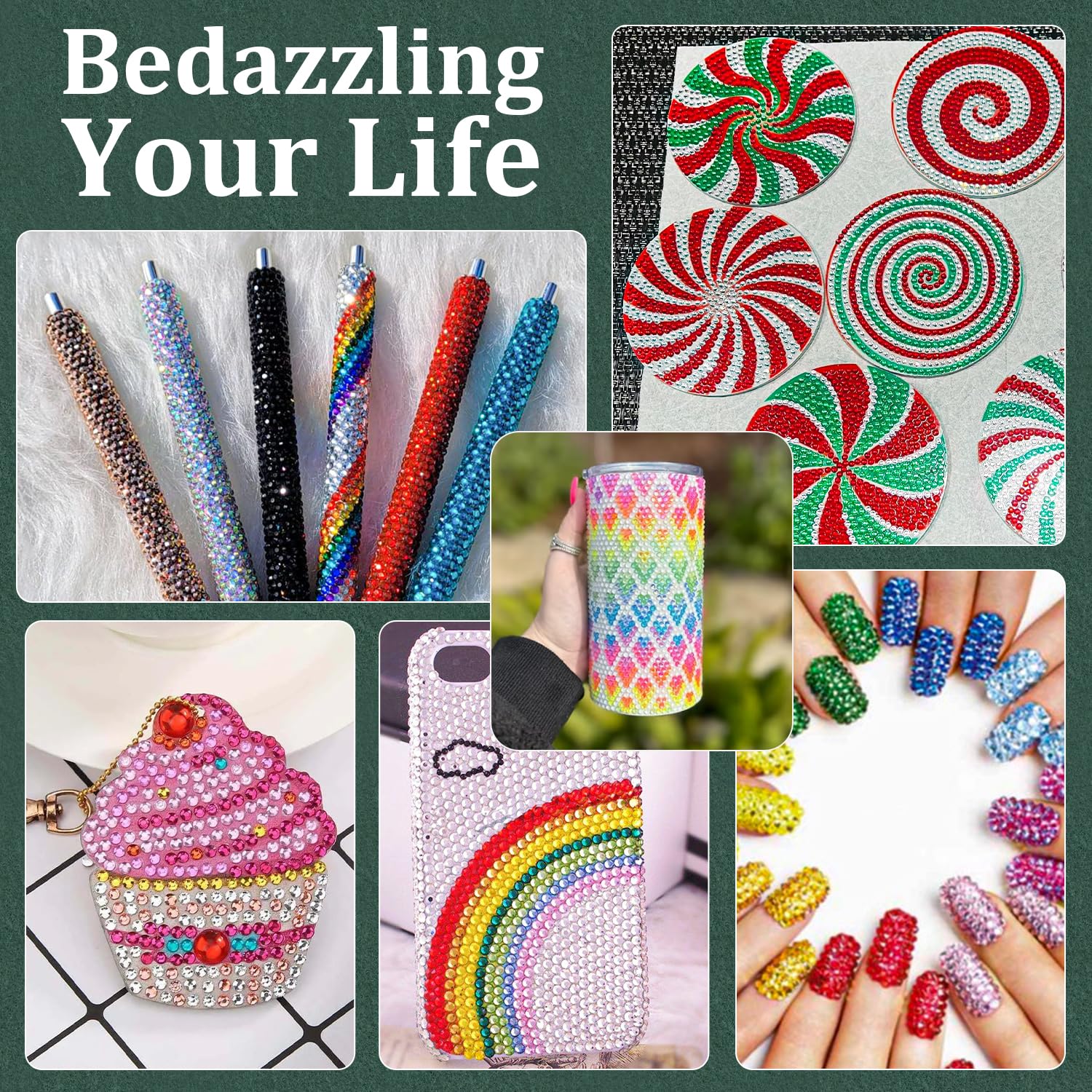 Resin Rhinestones for Crafting with B7000 Jewelry Glue, 1 Box Silver Flatback Crystals with 3Pcs 10ml Glue for Bedazzling Crafts DIY Nail Art Makeup，Non Hotfix Gems for Clothing Shoes-BrightBean Baby