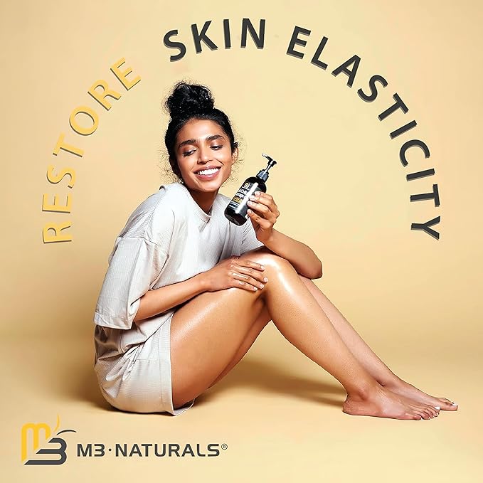 M3 Naturals Firming Body Massage Oil with Collagen & Stem Cell – Helps Smooth The Appearance of Cellulite & Improve Skin Texture – Refreshing Aromatherapy Body Oil for Legs & Full Body – 8 Fl Oz-BrightBean Baby