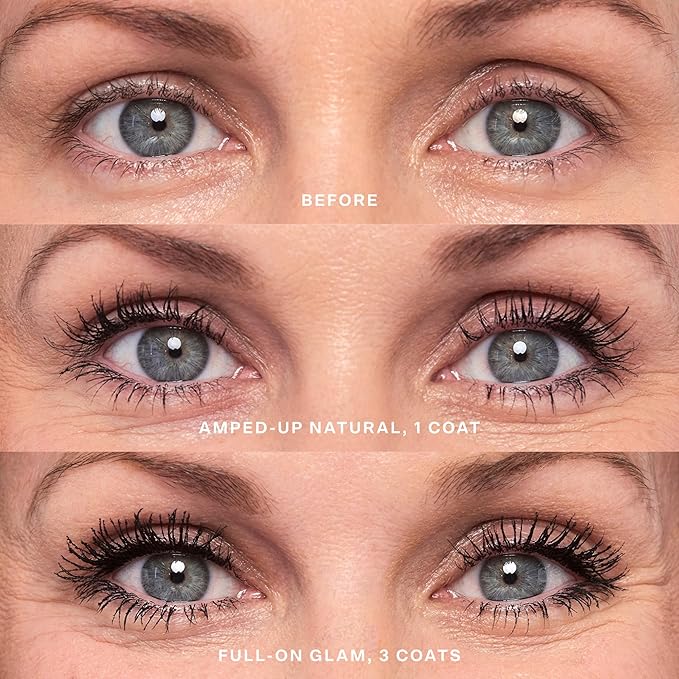 Tower 28 MakeWaves Mascara - Volumizing and Lash Lengthening Water-Resistant Mascara - No Clumping or Flaking - for Sensitive Eyes – Jet Black-BrightBean Baby