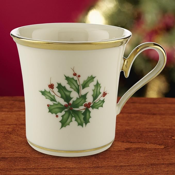 Lenox 146504060 Holiday Mug, Porcelain, Christmas Drinkware