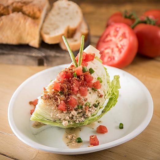 Carlisle FoodService Products Ridge Resuable Plastic Plate Coupe Plate for Home and Restaurant, Melamine, 10 Inches, Marble, (Pack of 12)