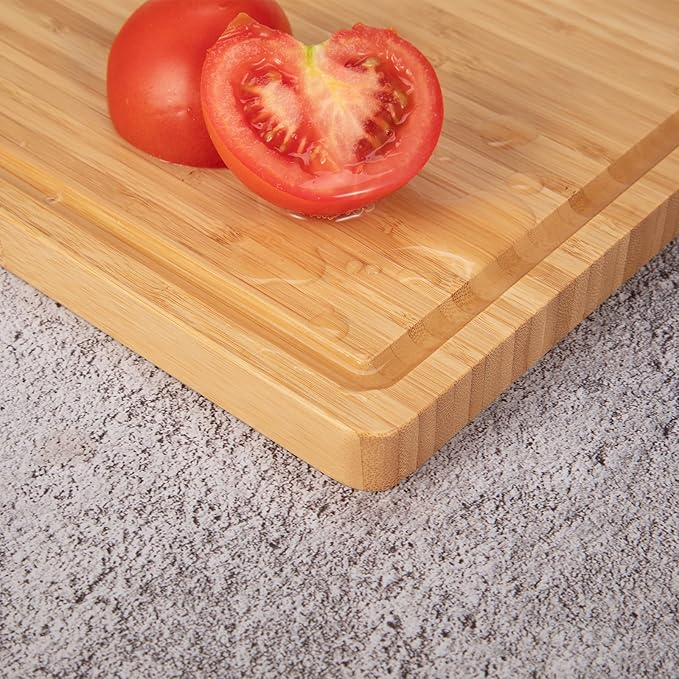 GAOMON 30" Extra Large Bamboo Cutting Board, Huge Wood Cutting Boards for Stove Top to Add Counter Space, Noodle Boards, Over the Sink Chopping Board, Carving Board for Turkey Meat Vegetables Cheese