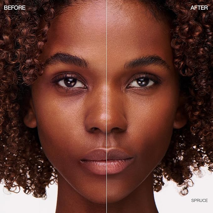 Ogee Complexion Perfecting Liquid Foundation - Lightweight Tinted Moisturizer For Face (Spruce 12.75N - Deep, Bronze Undertones) - with Vitamin C & Jojoba Oil - Certified Organic & Made in USA-BrightBean Baby