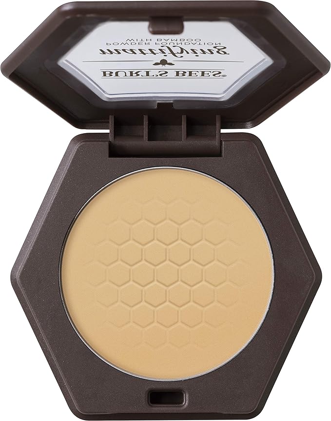 Burts Bees 100% Natural Mattifying Powder Foundation, Sand - 0.3 Ounce (Pack of 2)-BrightBean Baby