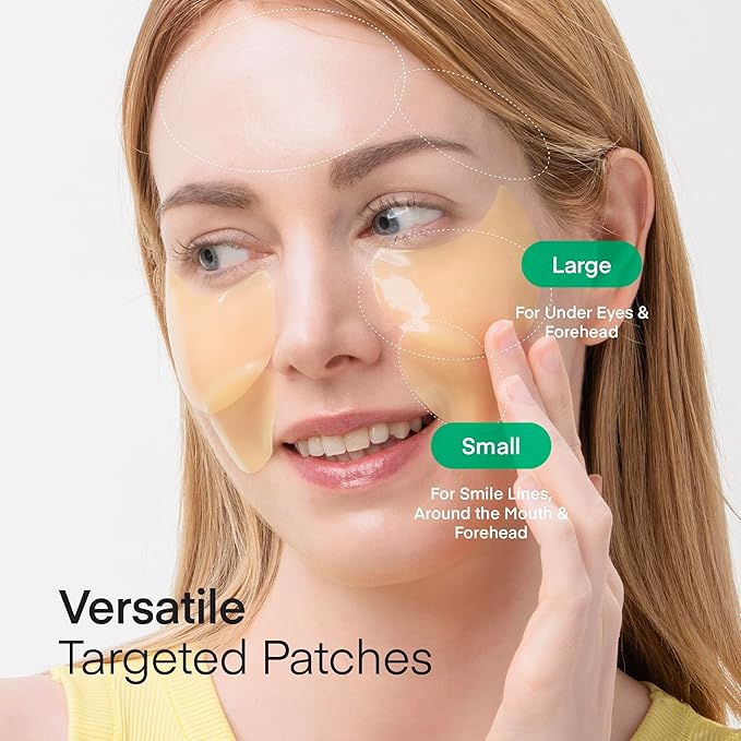 TEREZ & HONOR Vitamin C Eye Patches - 60 Pcs Korean Brightening & Hydrating Under Eye Masks with Tranexamic Acid, Caffeine, Hyaluronic Acid - Dark Circles, Puffiness & Wrinkles Hydrogel Treatment-BrightBean Baby