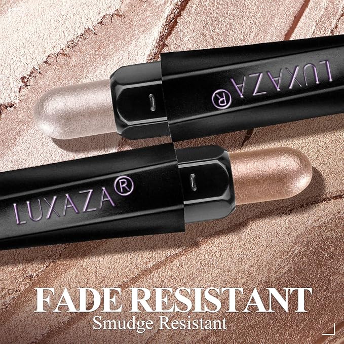 Neutral Eyeshadow Stick Makeup Set, Metallic Shimmer Matte Cream Eye Shadow Eyeliner Brightener Pencil Crayon - Classic 6PCS A005