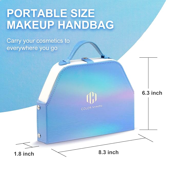 Color Nymph Makeup Kit for Girls Beginner Makeup Gift Set with Portable Bag Include 2 Color Lip Gloss, Eyeshadow Pen, Blush & Contouring, Highlight, Mascara, Eyebrow Pencil-BrightBean Baby