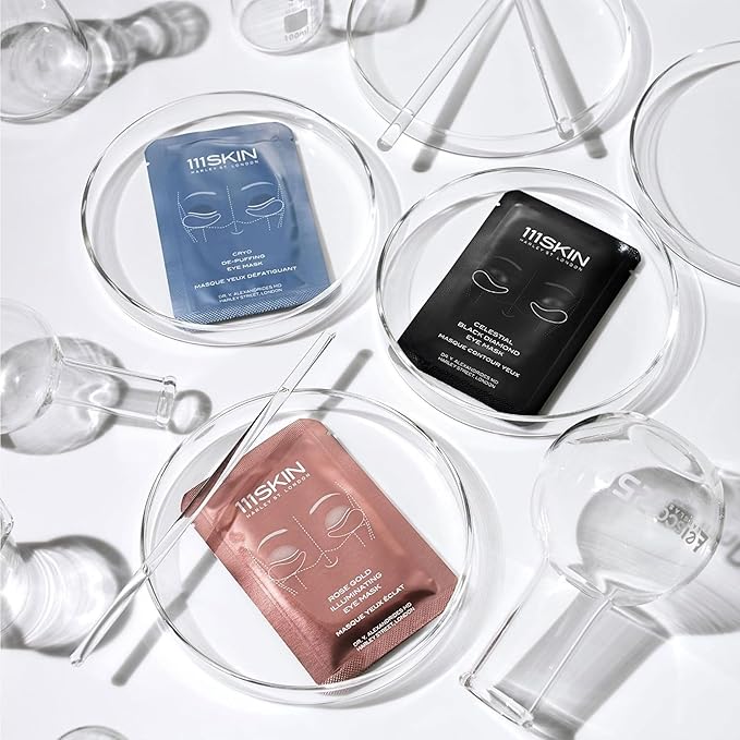 111SKIN Black Diamond Eye Mask, Hydrating Under Eye Patches for Dark Circles with Retinol, Hyaluronic Acid & Niacinamide, Helps Lift & Firm the Appearance of Fine Lines & Undereye Area, 8 Pairs-BrightBean Baby