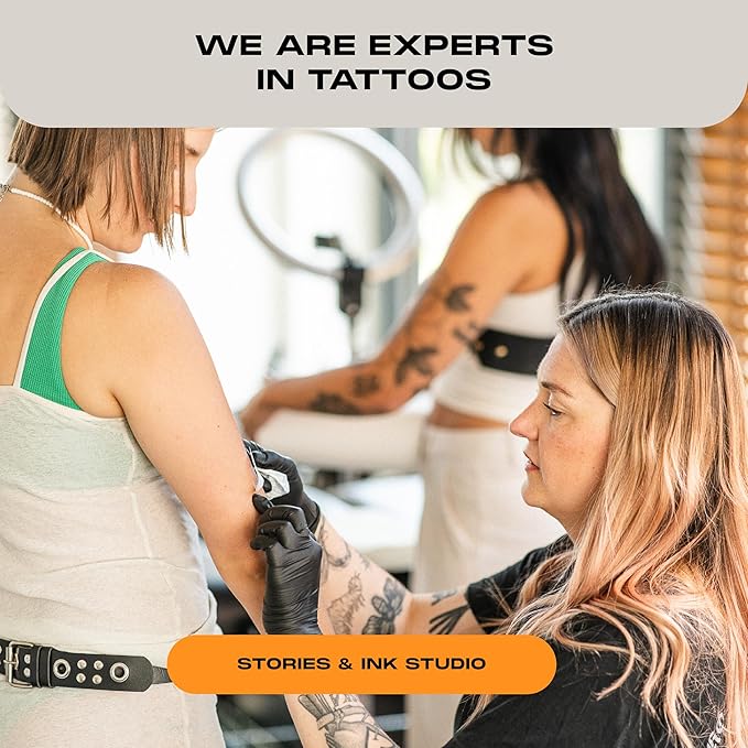 Stories & Ink Tattoo Care | HIGHLIGHTING BODY OIL for healed skin - Refreshes Faded Tattoos for Instant Tattoo Glow, 100 mL / 3.4 Fl Oz-BrightBean Baby