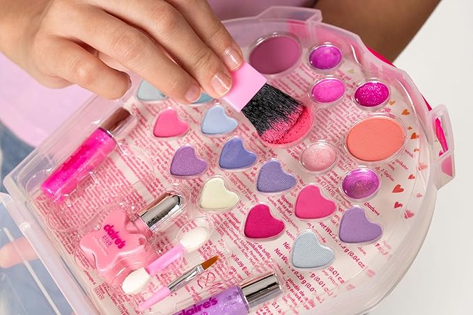 Claire's Club Pink Cupcake Makeup Case- Designed for Little Girls Ages 3 to 6-BrightBean Baby